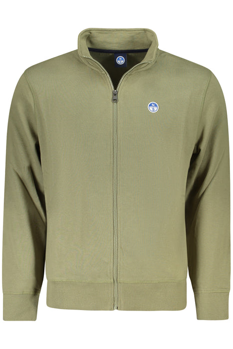 North Sails Mens Zip-Up Sweatshirt Green