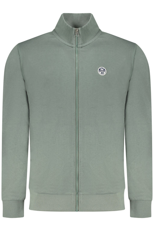North Sails Mens Green Zip-Up Sweatshirt