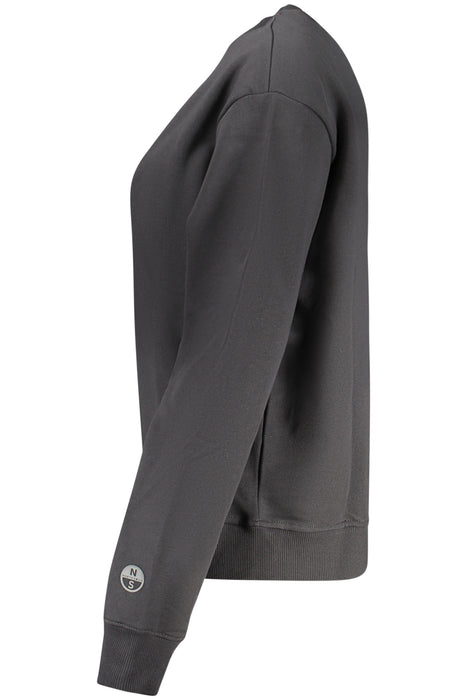 North Sails Womens Zip-Up Sweatshirt, Black