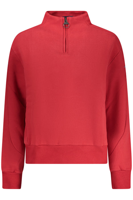 North Sails Womens Red Zip-Up Sweatshirt