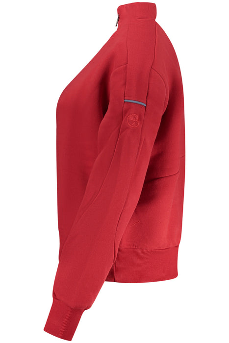 North Sails Womens Red Zip-Up Sweatshirt