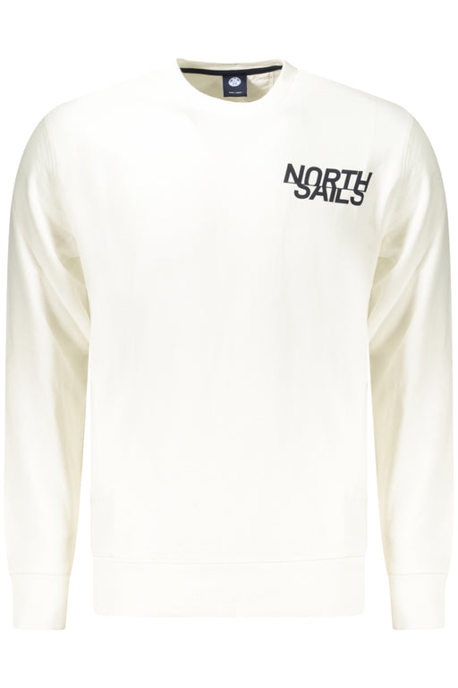 North Sails Mens Zip-Up Sweatshirt White