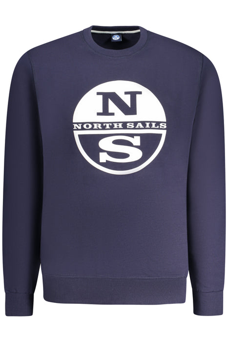 North Sails Mens Zip-Up Sweatshirt Blue