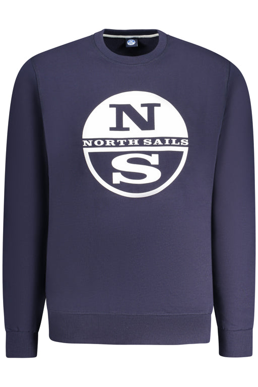 North Sails Mens Zip-Up Sweatshirt Blue