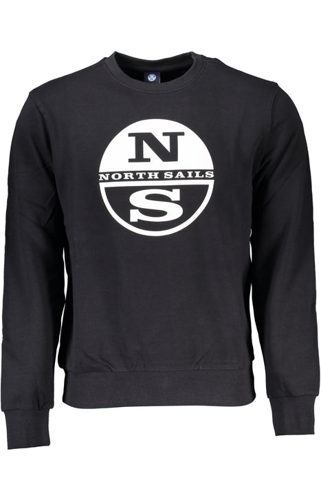 North Sails Mens Black Zipless Sweatshirt