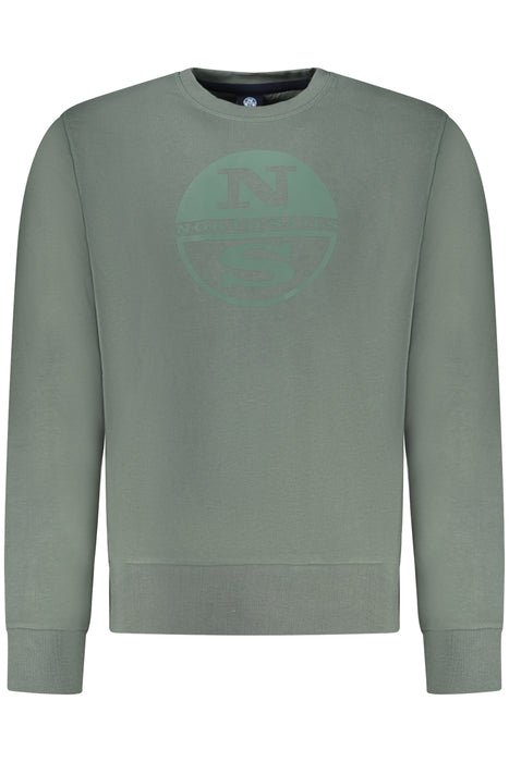 North Sails Mens Zip-Up Sweatshirt, Green