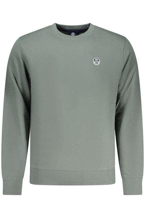 North Sails Mens Zip-Up Sweatshirt, Green