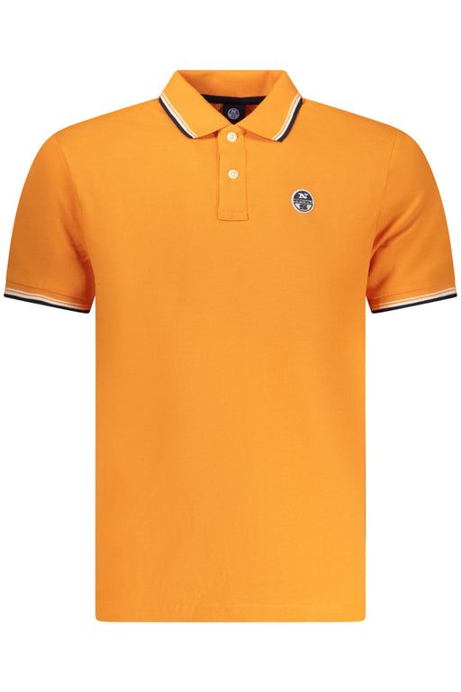 North Sails Mens Short-Sleeve Polo Shirt, Orange