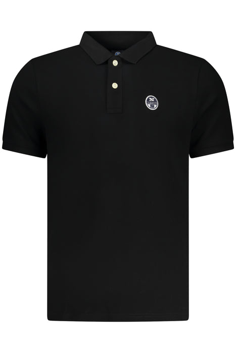 North Sails Mens Short-Sleeve Polo Shirt, Black