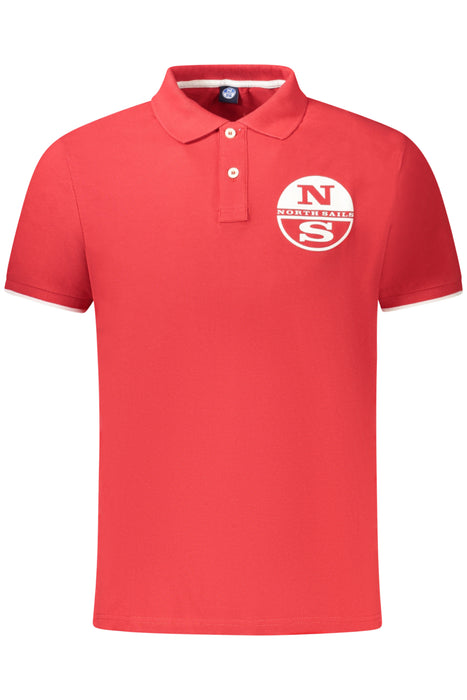 North Sails Mens Short Sleeve Polo Shirt Red