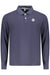 North Sails Mens Long-Sleeved Polo Shirt, Blue
