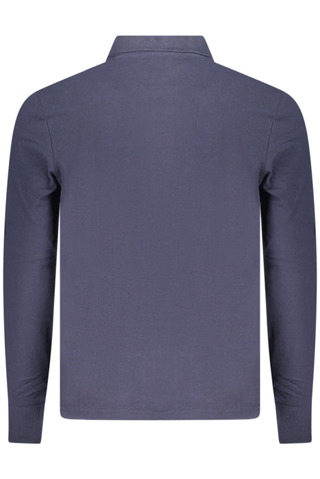 North Sails Mens Long-Sleeved Polo Shirt, Blue