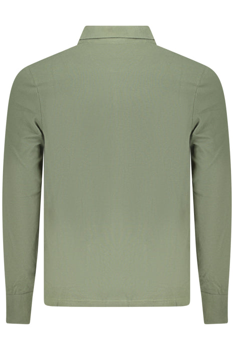 North Sails Mens Long-Sleeved Polo Shirt, Green