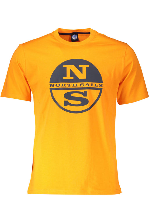North Sails Orange Man Short Sleeve T-Shirt
