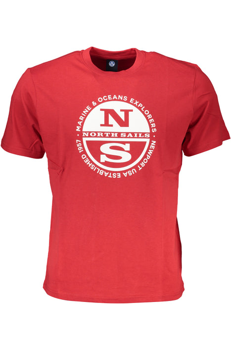 North Sails Mens Short Sleeve T-Shirt Red