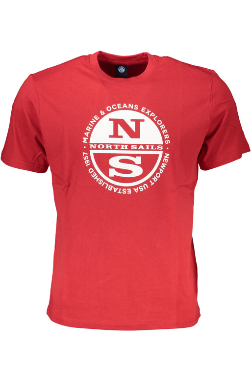 North Sails Mens Short Sleeve T-Shirt Red