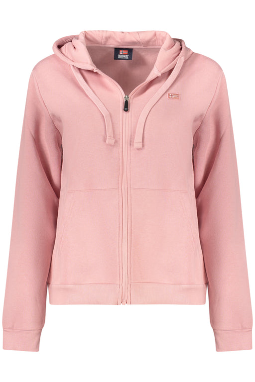 Norway 1963 Womens Pink Zip-Up Sweatshirt