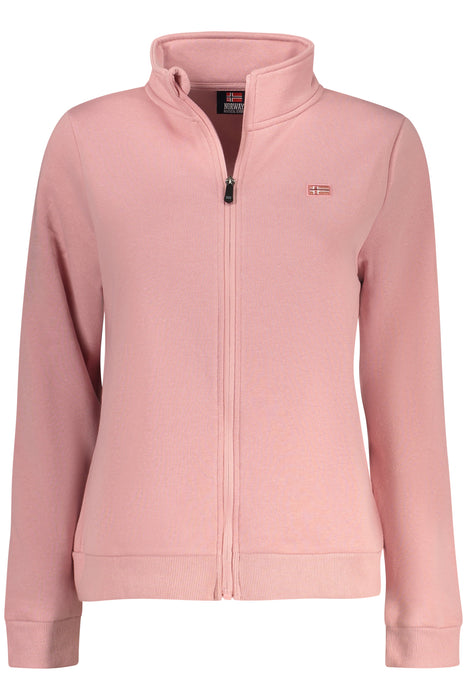 Norway 1963 Womens Pink Zip-Up Sweatshirt