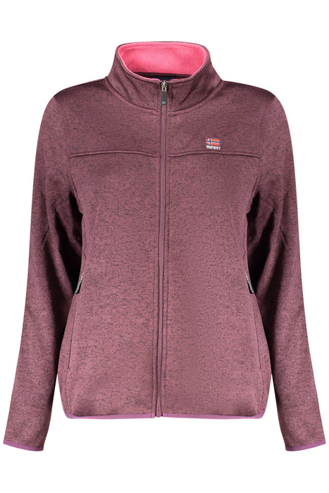 Norway 1963 Womens Purple Zip-Up Sweatshirt