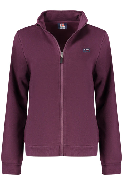 Norway 1963 Womens Purple Zip-Up Sweatshirt