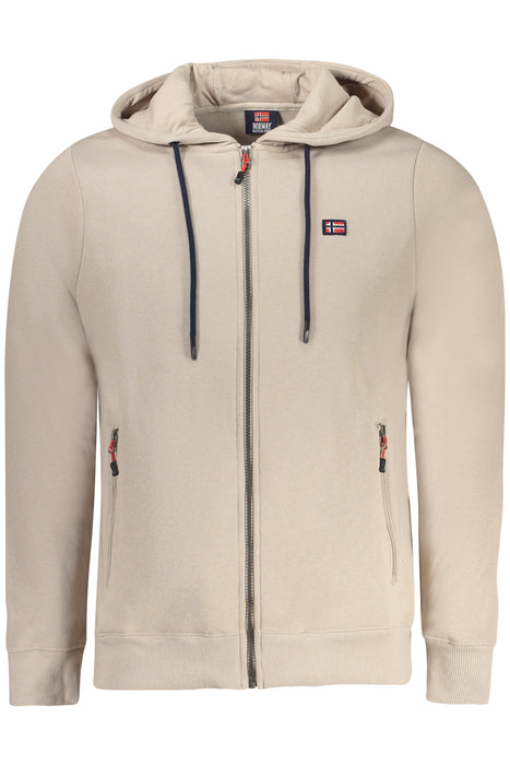 Norway 1963 Mens Beige Zip-Up Sweatshirt