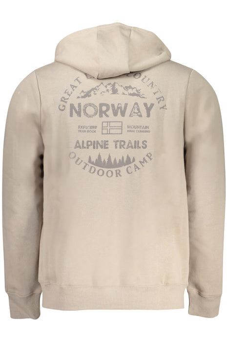 Norway 1963 Mens Beige Zip-Up Sweatshirt