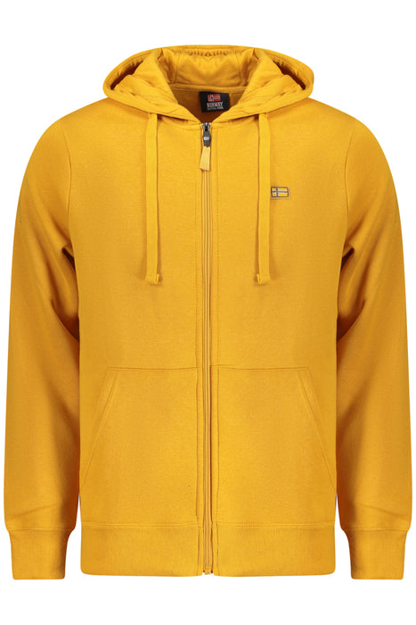 Norway 1963 Mens Yellow Zip-Up Sweatshirt