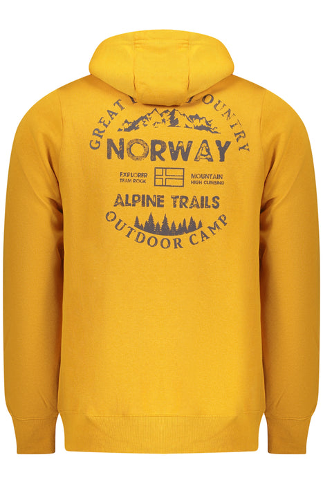 Norway 1963 Mens Yellow Zip-Up Sweatshirt