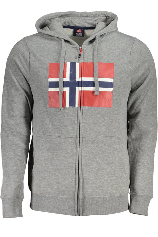 Norway 1963 Mens Gray Zip Sweatshirt