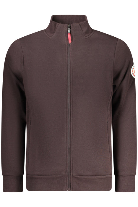 Norway 1963 Mens Brown Zip-Up Sweatshirt