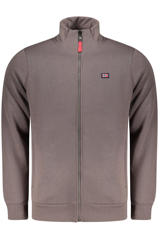 Norway 1963 Mens Brown Zip-Up Sweatshirt