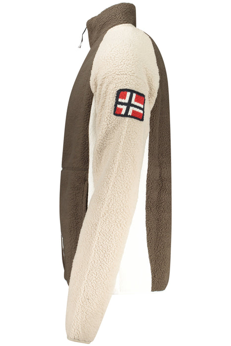 Norway 1963 Mens Brown Zip-Up Sweatshirt