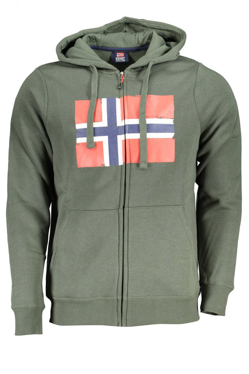 Norway 1963 Mens Green Zip Sweatshirt