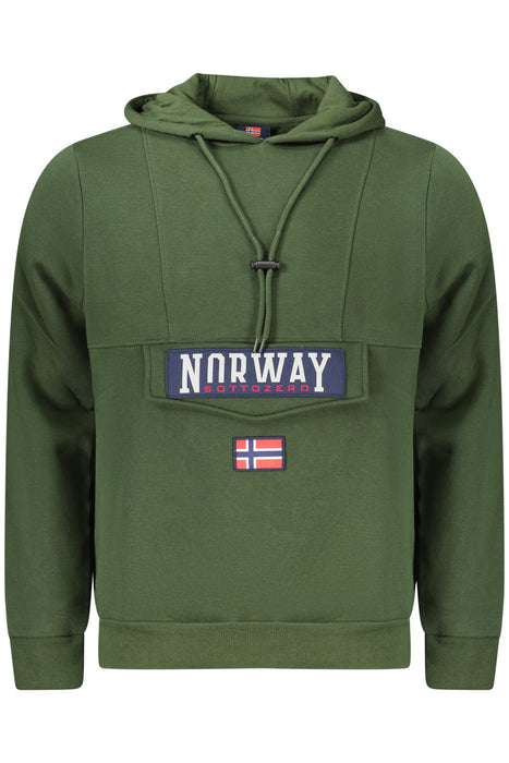 Norway 1963 Mens Zip-Up Sweatshirt, Green
