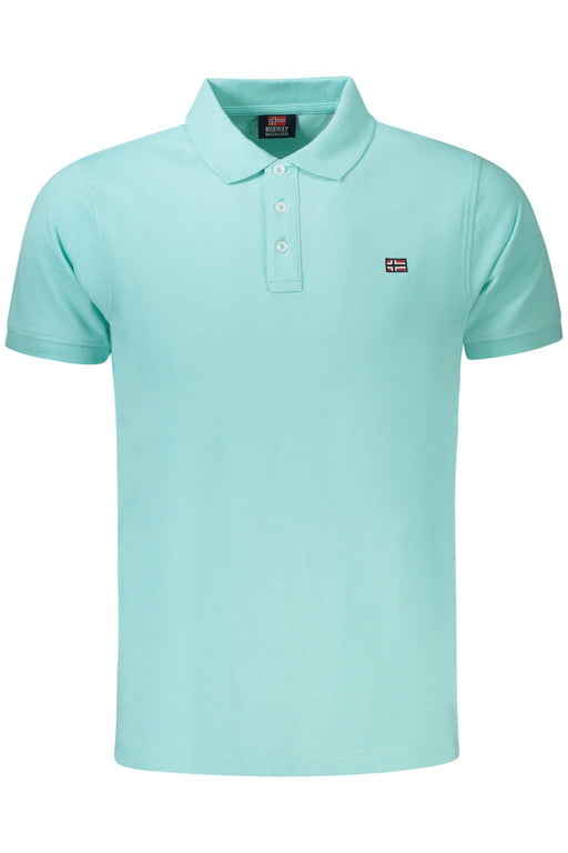 Norway 1963 Mens Short Sleeve Polo Shirt Blue