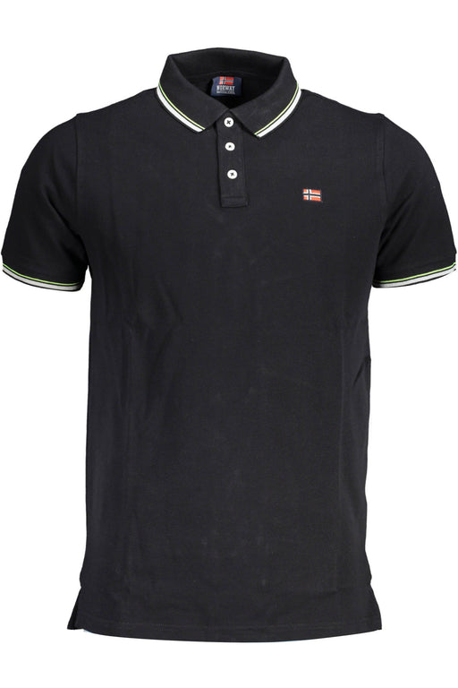 Norway 1963 Mens Short Sleeve Polo Black
