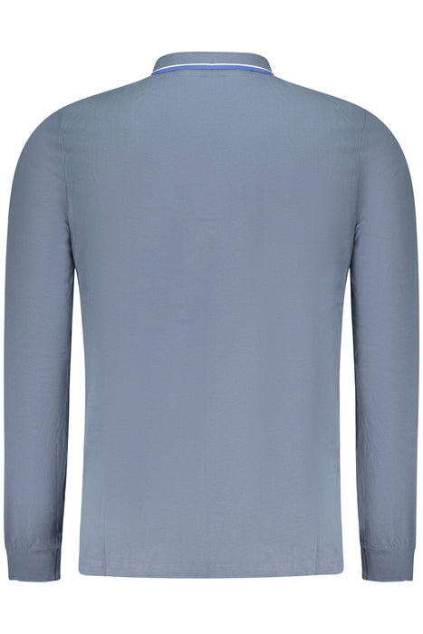 Norway 1963 Mens Long-Sleeved Polo Shirt, Blue