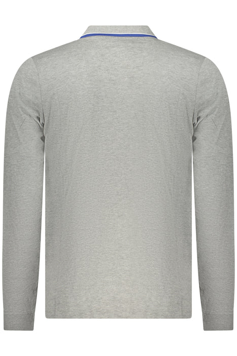 Norway 1963 Mens Long-Sleeved Polo Shirt, Grey