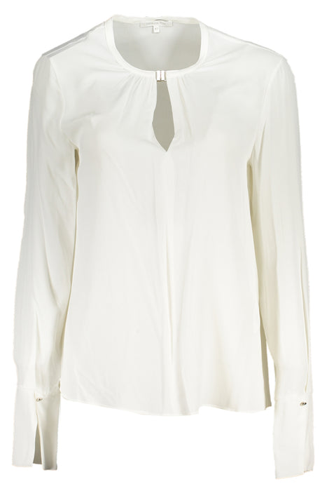 Patrizia Pepe Womens Long Sleeve Shirt White