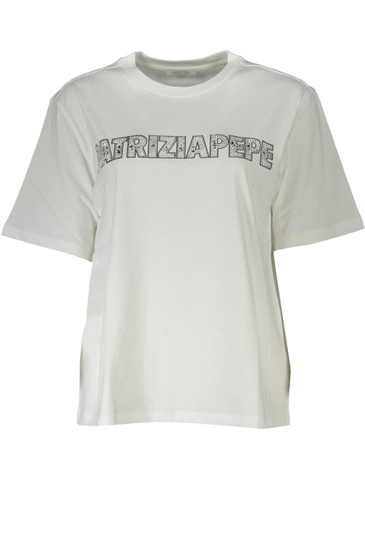 Patrizia Pepe Womens Short Sleeve T-Shirt White