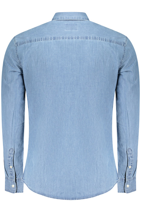Pepe Jeans Mens Long-Sleeved Shirt, Blue