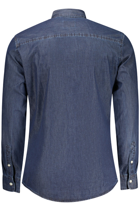 Pepe Jeans Mens Long-Sleeved Shirt, Blue