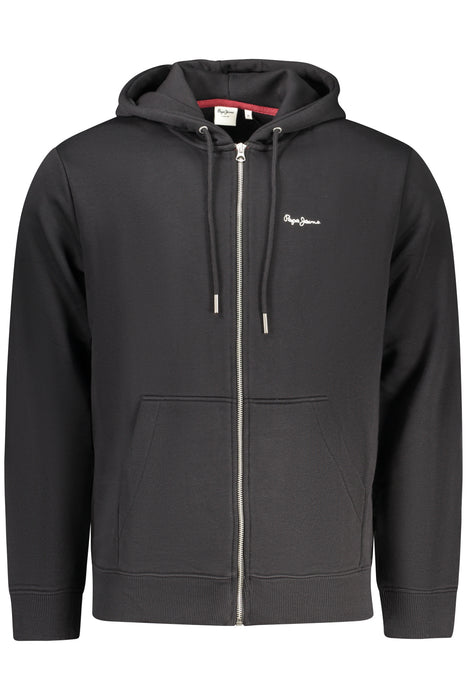 Pepe Jeans Mens Black Zip-Up Sweatshirt