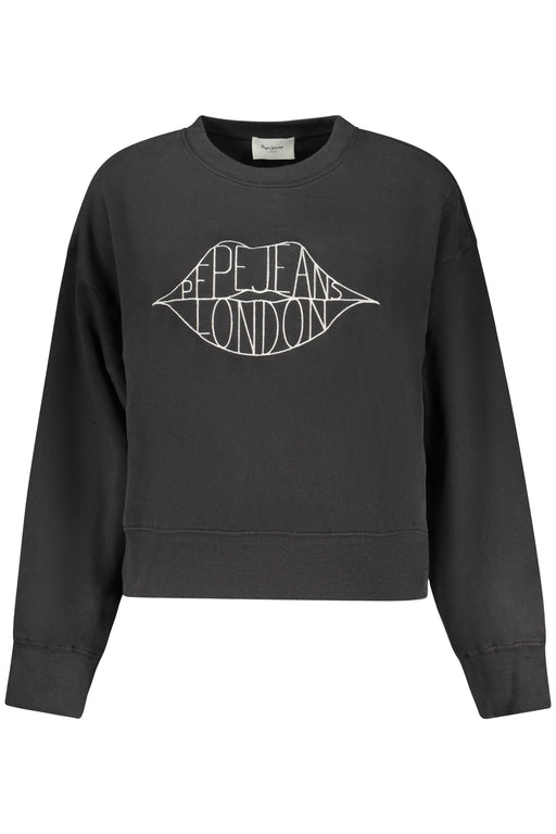 Pepe Jeans Womens Black Zip-Up Sweatshirt