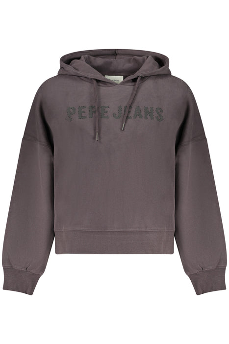 Pepe Jeans Womens Black Zip-Up Sweatshirt