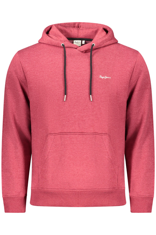 Pepe Jeans Mens Red Zip-Up Sweatshirt
