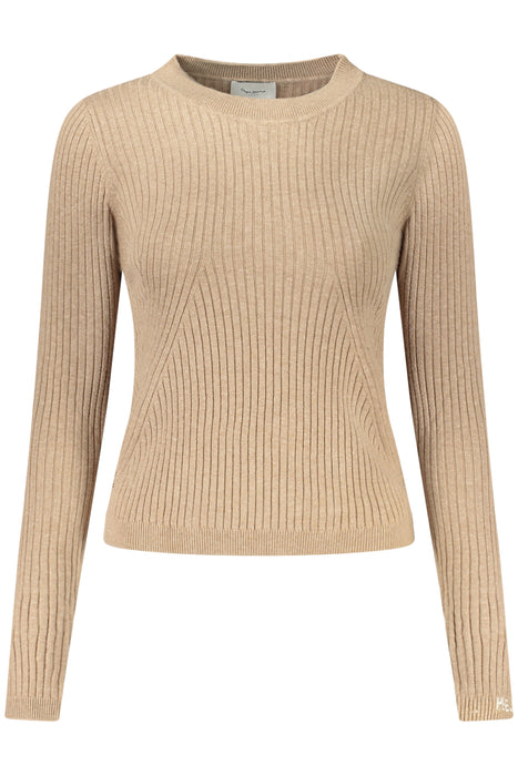 Pepe Jeans Womens Beige Sweater