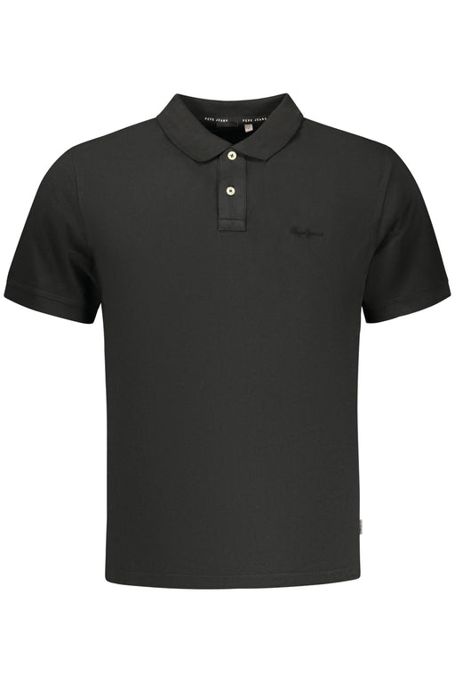 Pepe Jeans Mens Short-Sleeve Polo Shirt, Black