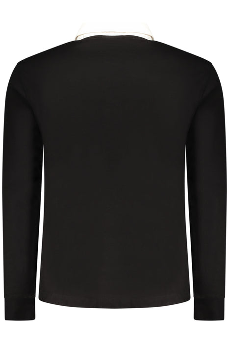 Pepe Jeans Mens Long-Sleeved Polo Shirt, Black