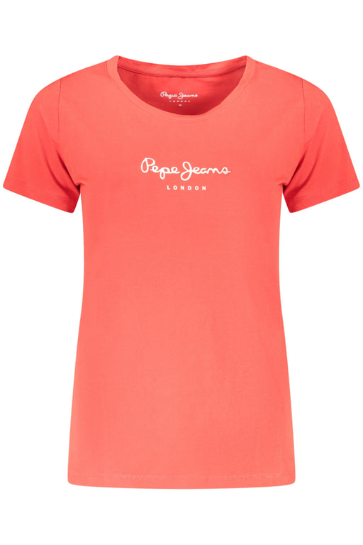 Pepe Jeans Womens Short-Sleeved T-Shirt, Red